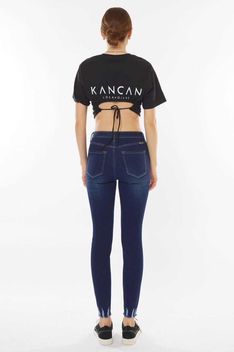 Clove High Rise Ankle Skinny Jeans