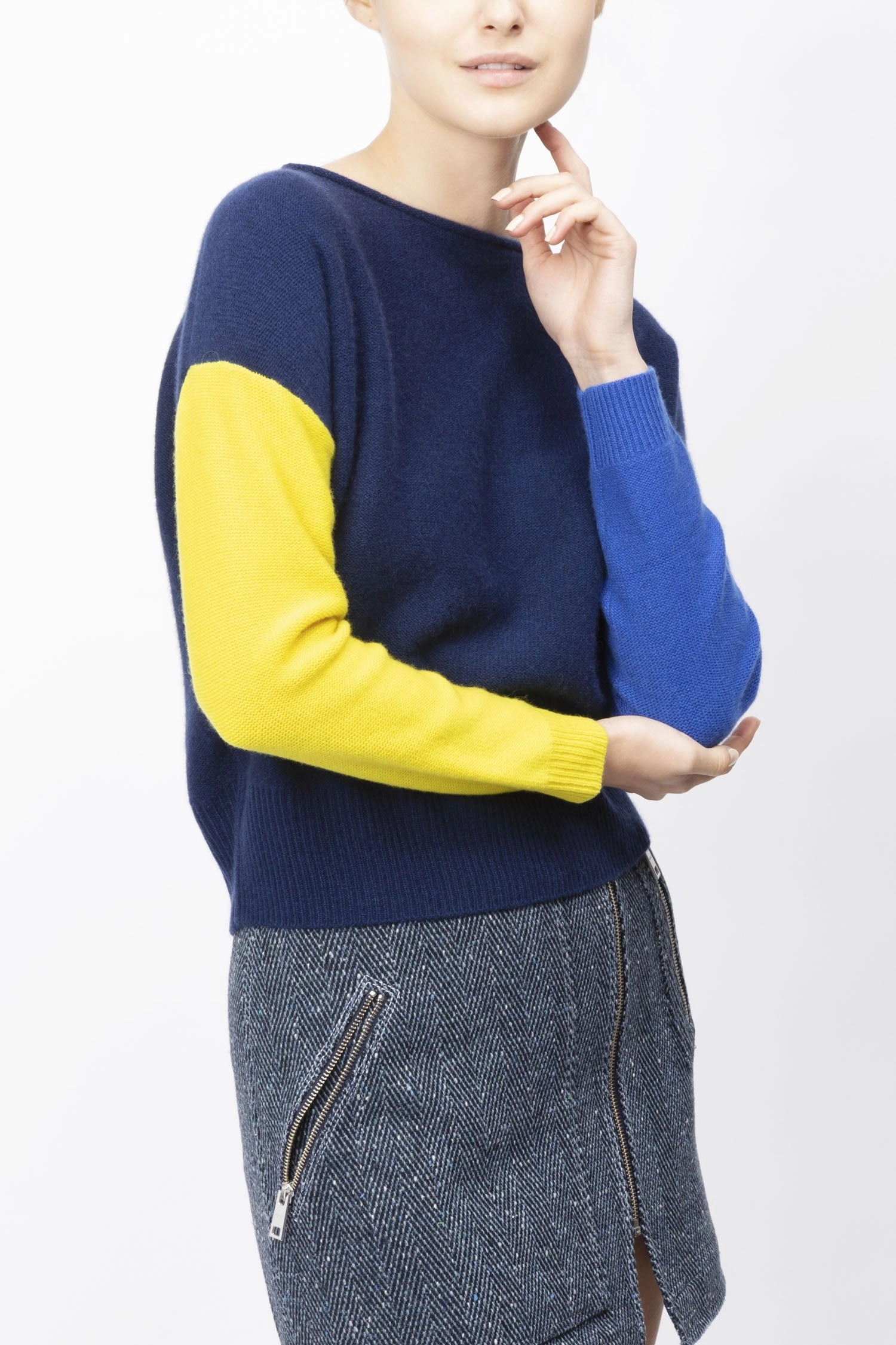 Colour Block Cashmere Sweater