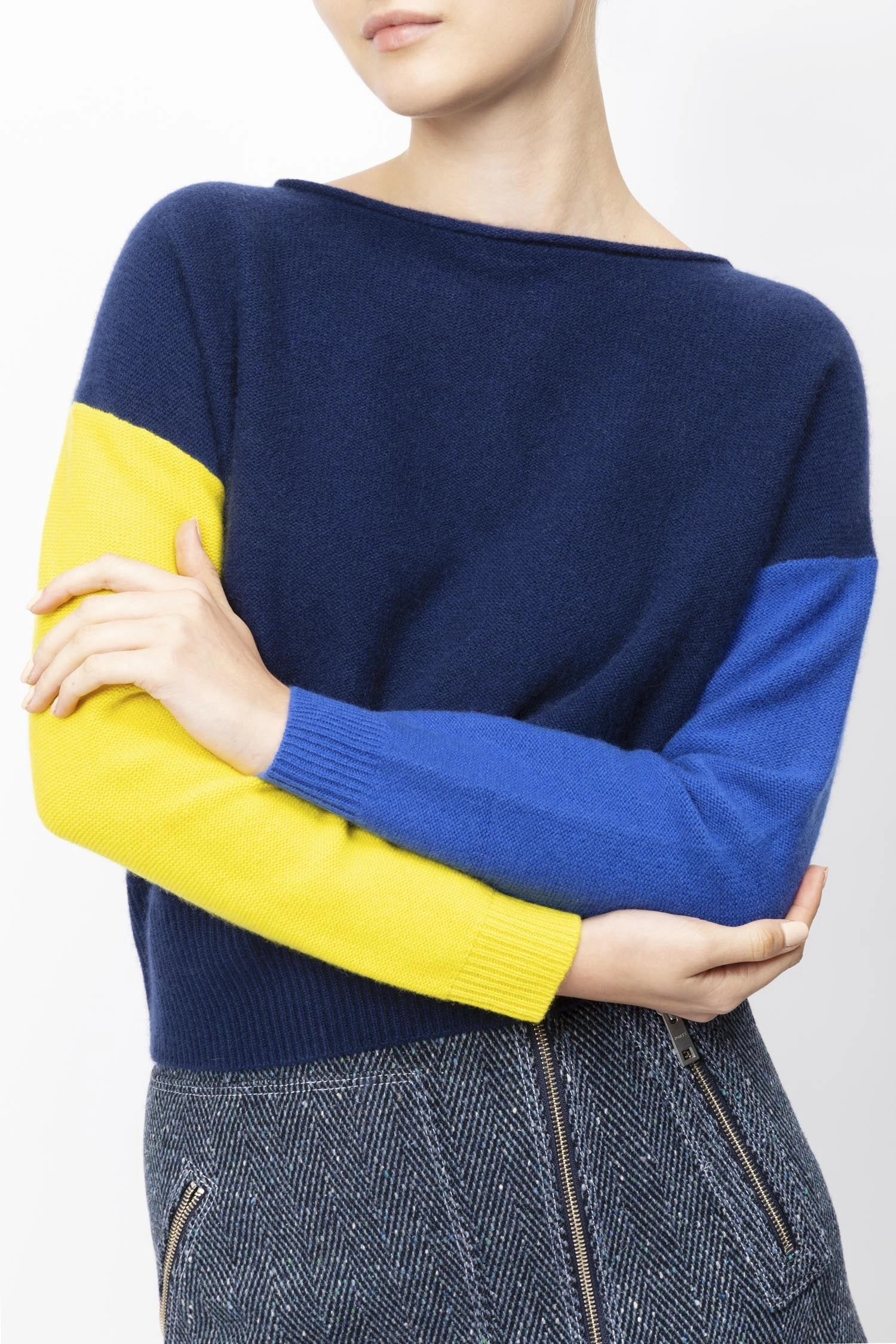 Colour Block Cashmere Sweater