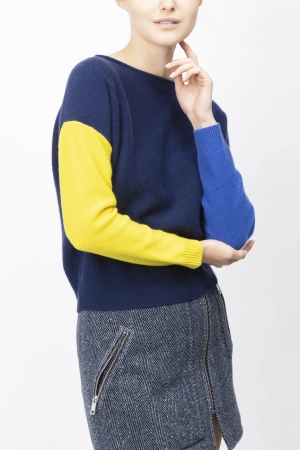Colour Block Cashmere Sweater