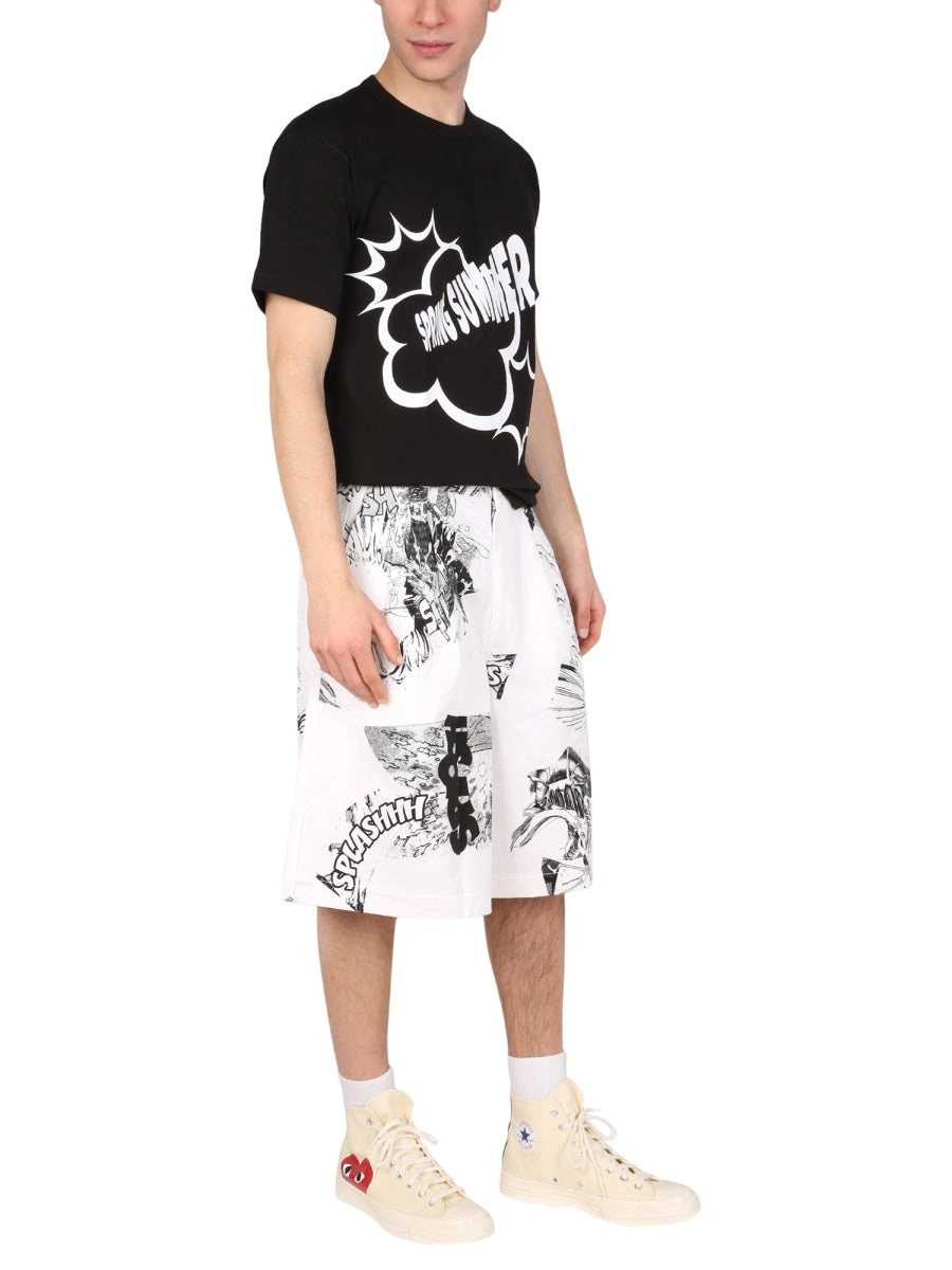 Comme des Garçons Shirt Graphic Printed Crewneck T-Shirt