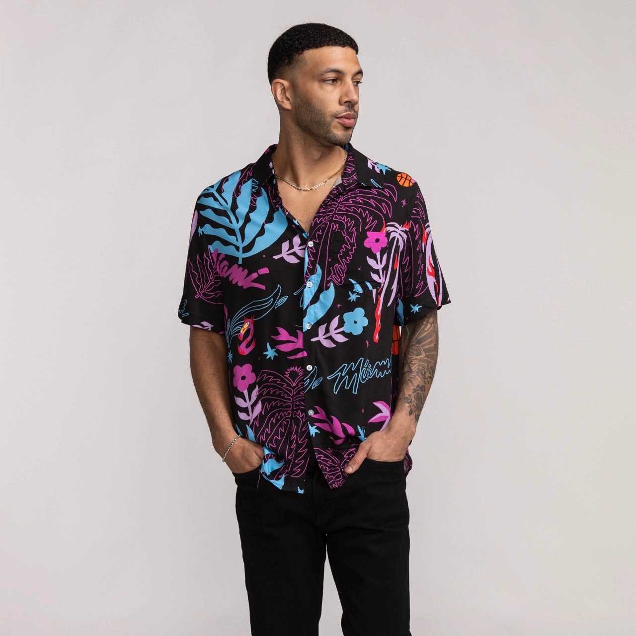 Court Culture Vice Floral Button-Down