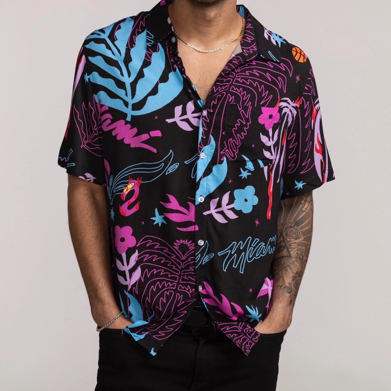 Court Culture Vice Floral Button-Down
