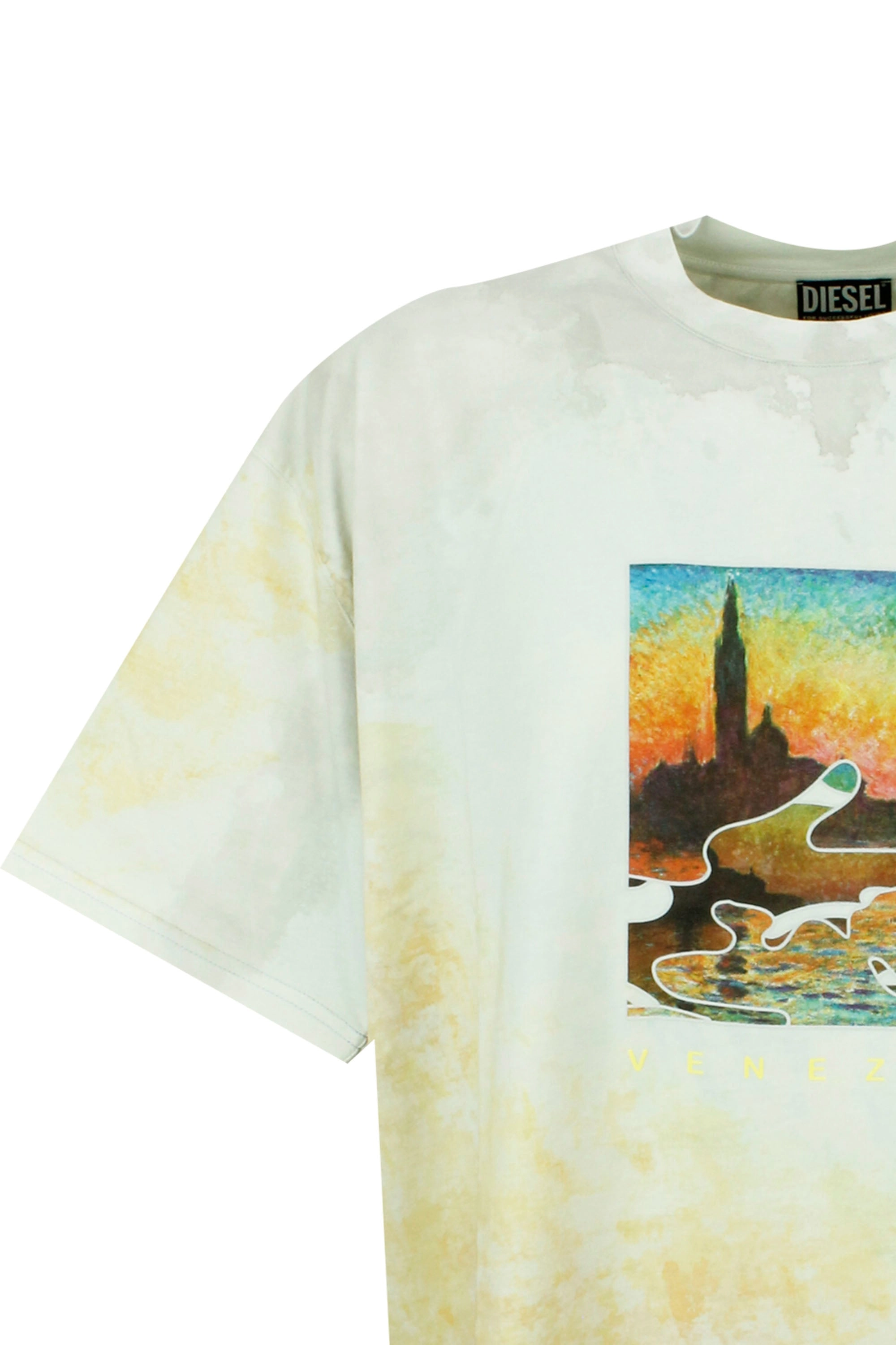 Diesel Graphic Printed Crewneck T-Shirt