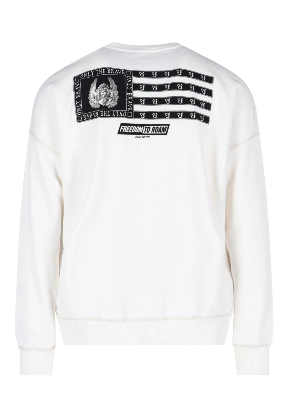Diesel S-Rob-D1 Logo Printed Crewneck Sweatshirt