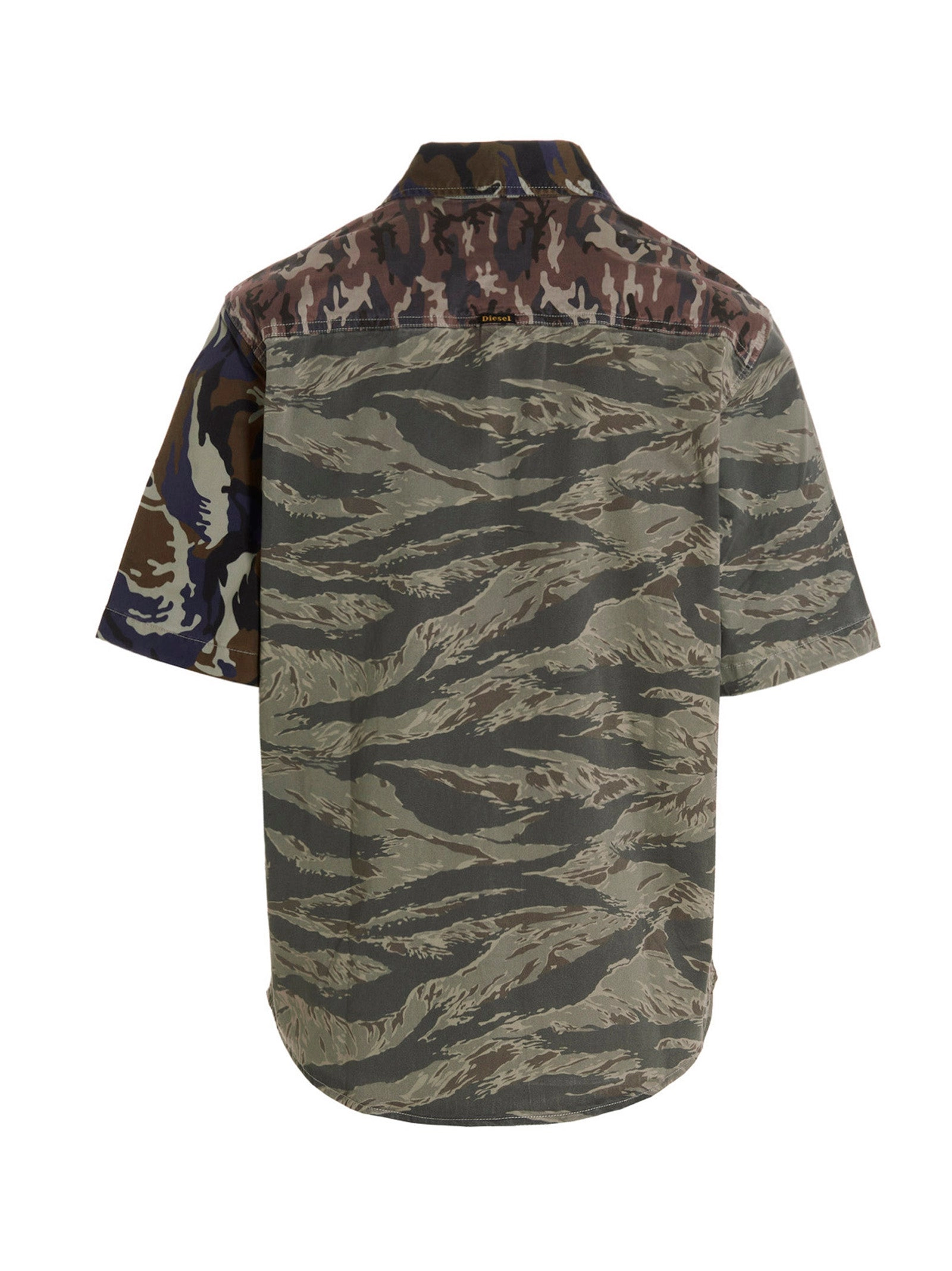 Diesel S-Wurm Camouflage Printed Short-Sleeved Shirt