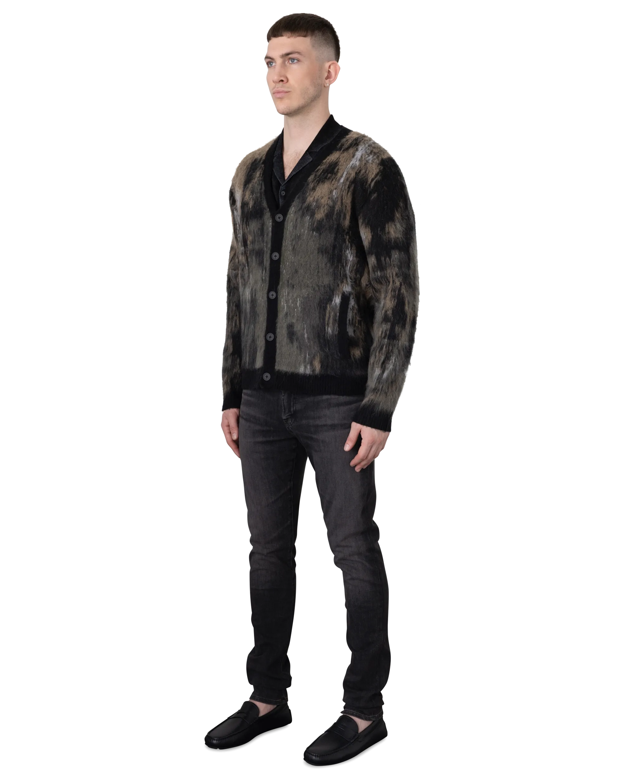 Dio Multi-Color Jacquard Cardigan