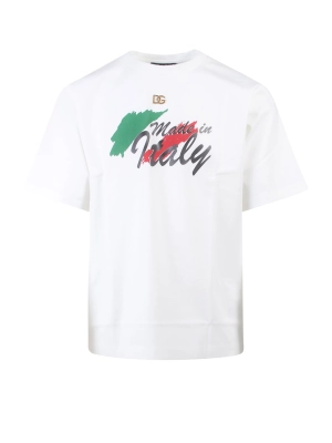 Dolce & Gabbana Graphic Printed Crewneck T-Shirt