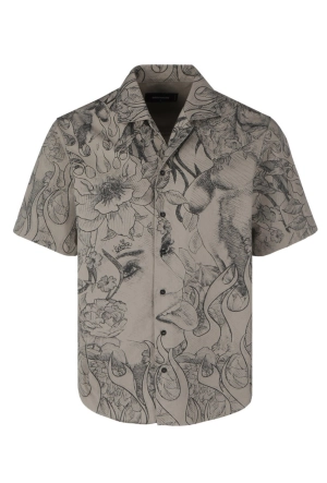 Dsquared2 Allover Graphic Print Short Sleeved Shirt