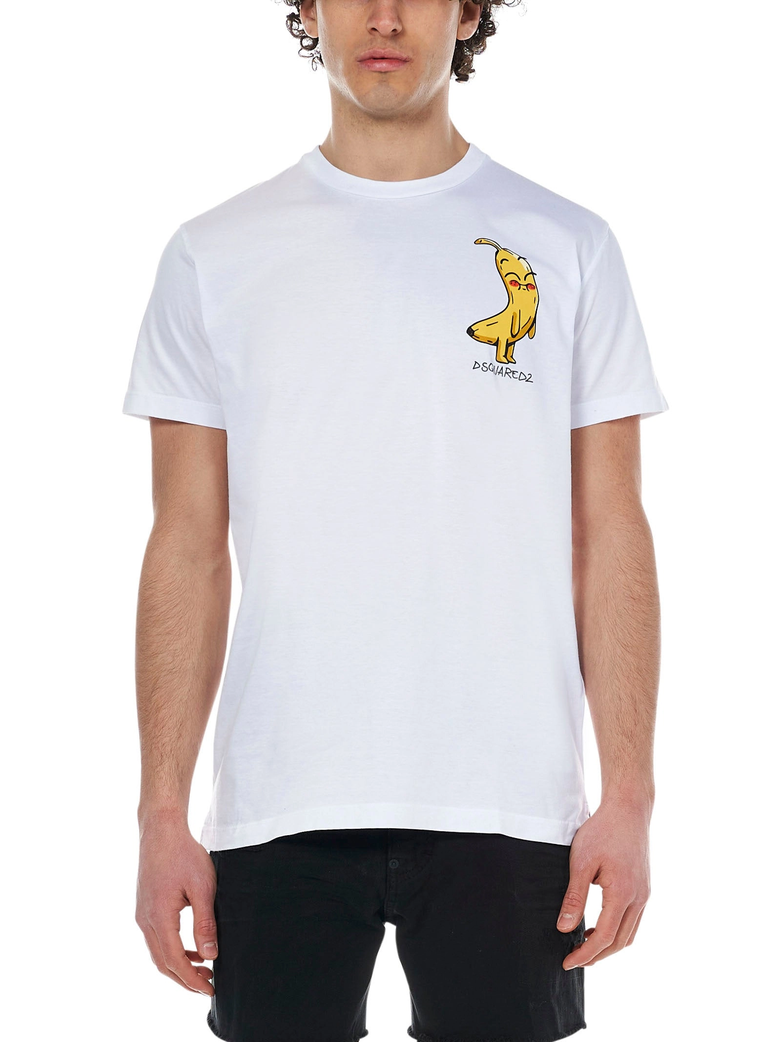 Dsquared2 Banana Print Crewneck T-Shirt