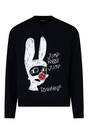 Dsquared2 Graphic Print Crewneck Sweater