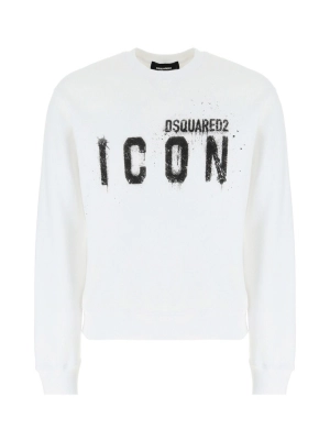 Dsquared2 Icon Painted Crewneck Sweatshirt