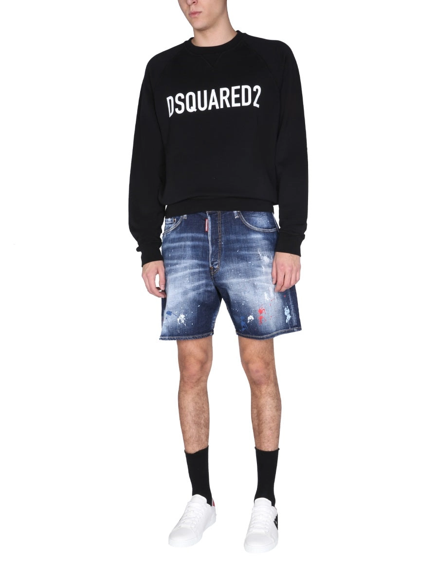 Dsquared2 Logo Print Crewneck Sweatshirt