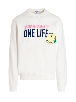 Dsquared2 Logo Printed Crewneck Sweatshirt