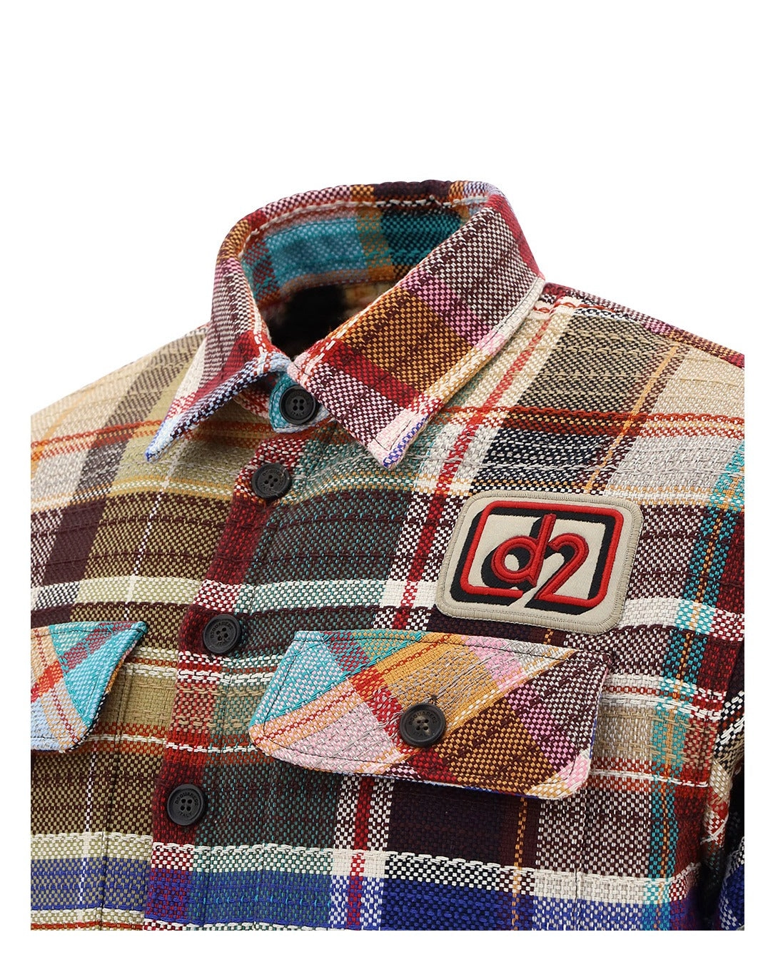 Dsquared2 Multicolor Check Pattern Button-Up Shirt