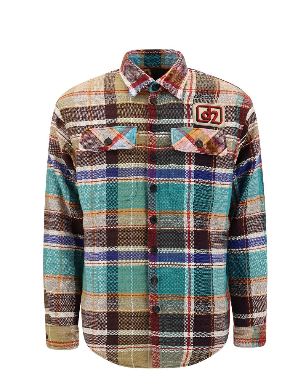 Dsquared2 Multicolor Check Pattern Button-Up Shirt