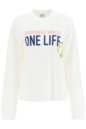 Dsquared2 Slogan Print Crewneck Sweater