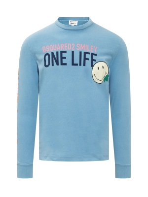 Dsquared2 Slogan Print Crewneck Sweater