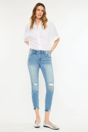 Electra Mid Rise Ankle Skinny Jeans