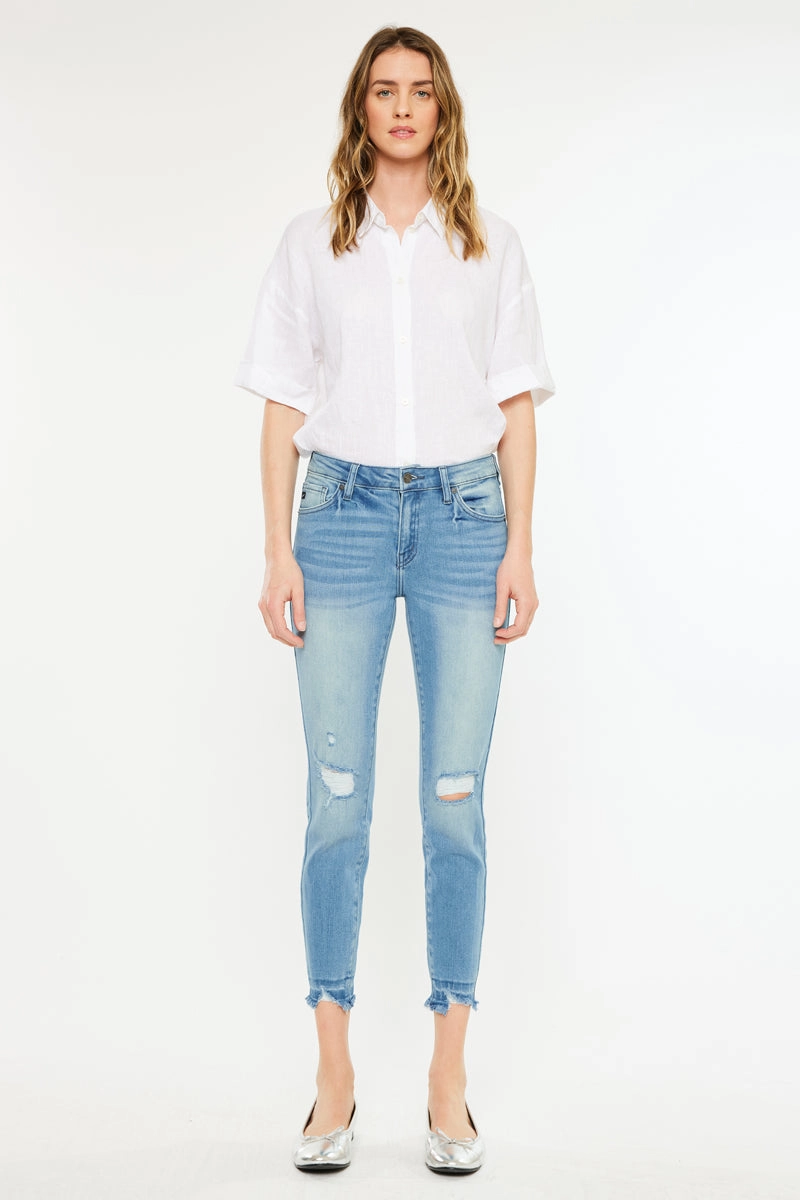 Electra Mid Rise Ankle Skinny Jeans