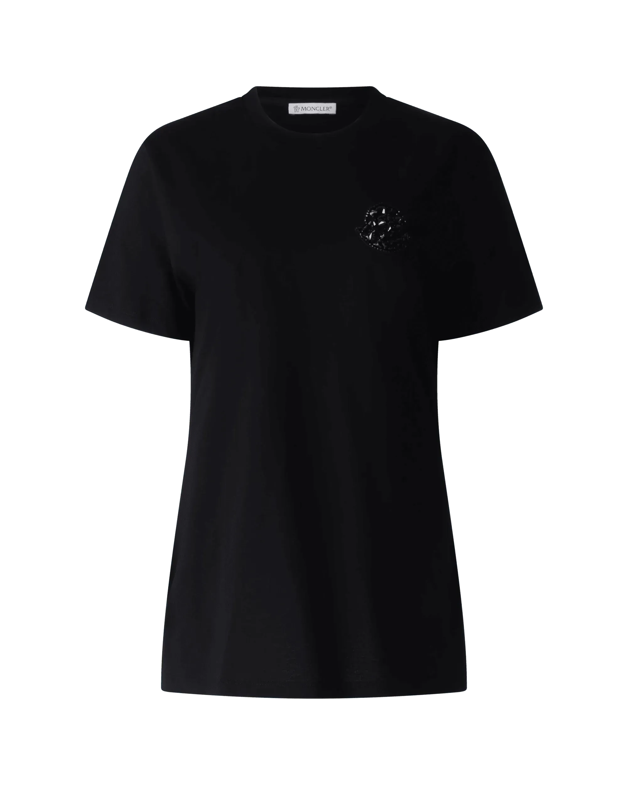 Embellished Black Logo T-shirt