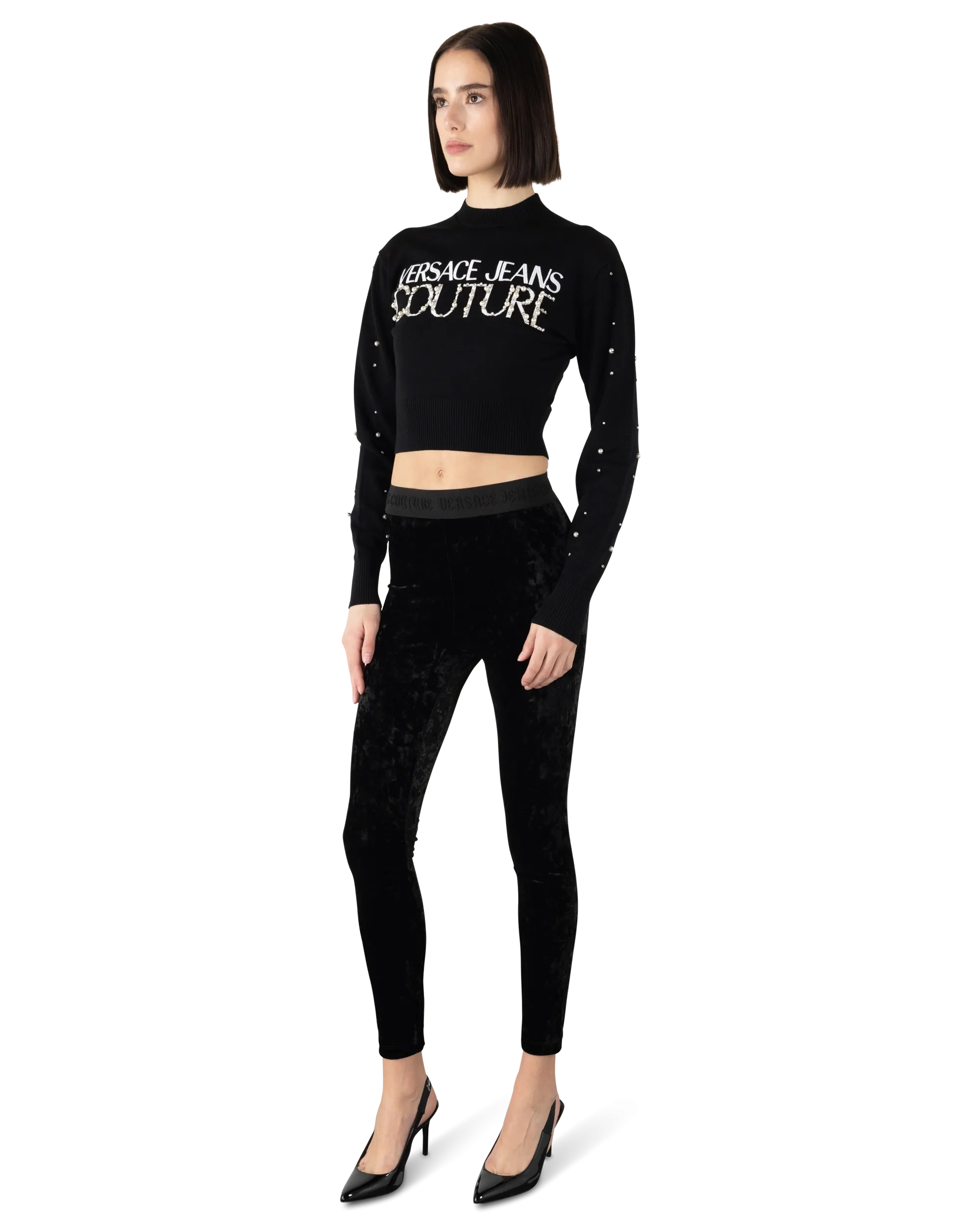 Embellished Logo Sweater