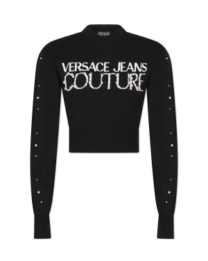 Embellished Logo Sweater