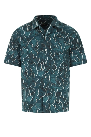 Ermenegildo Zegna Cuban Graphic Printed Buttoned Shirt