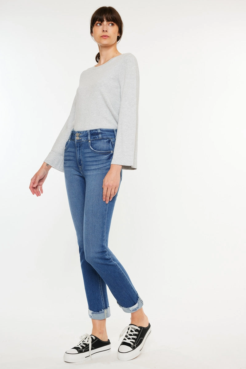 Esme Essentials High Rise Slim Straight Leg Jeans