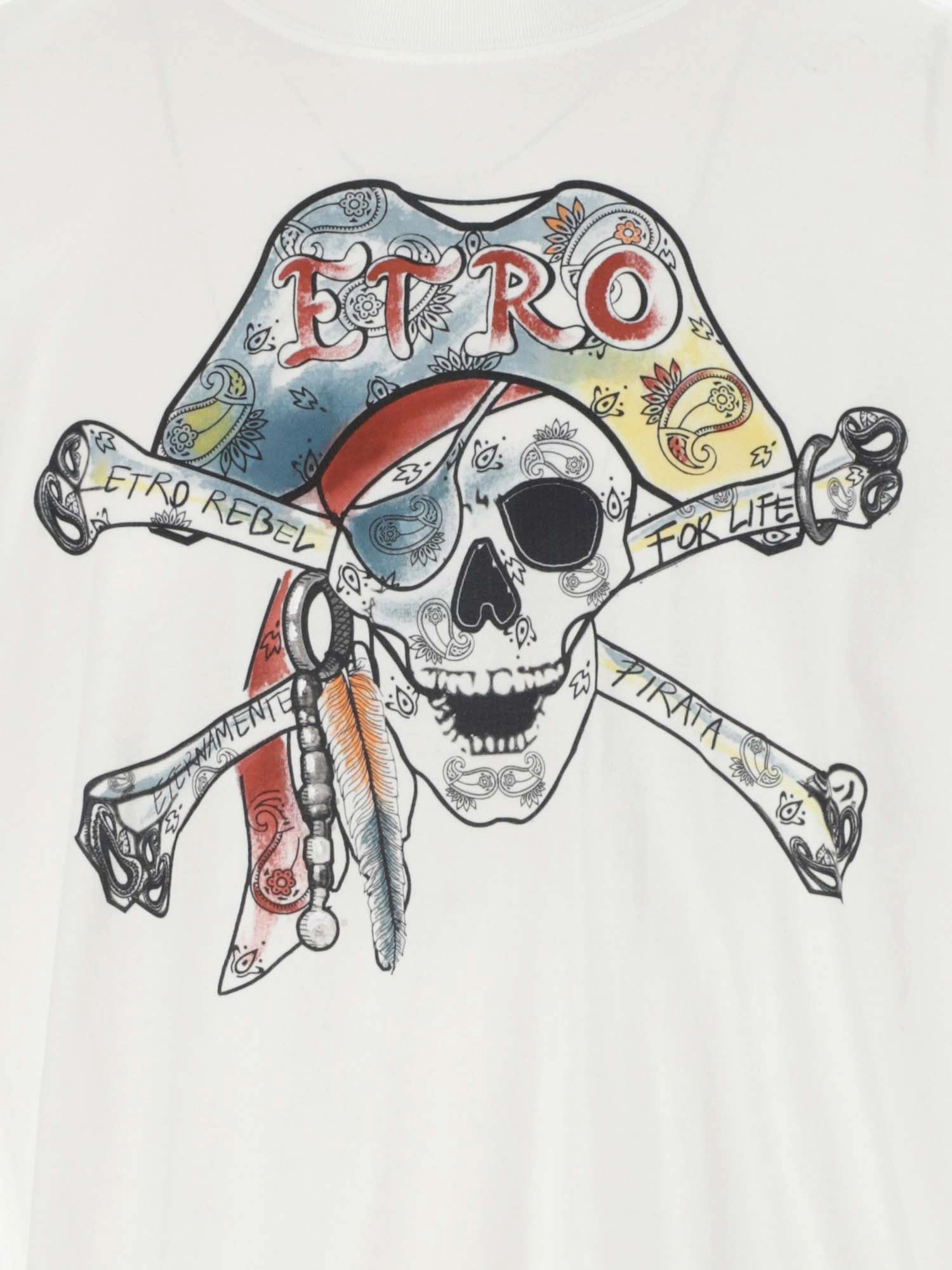 Etro Graphic Printed Crewneck T-Shirt
