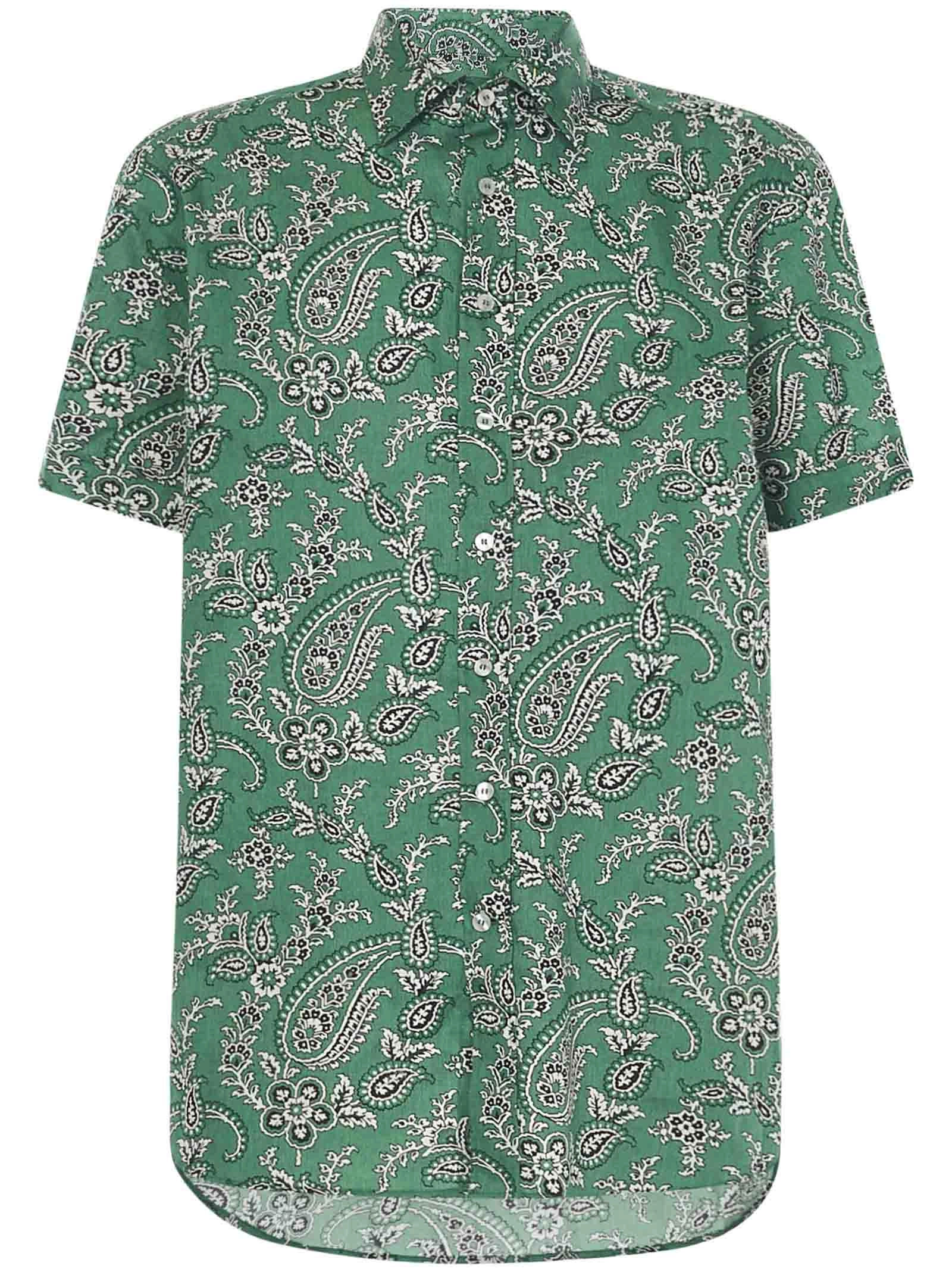 Etro Graphic Printed Short-Sleeved Shirt
