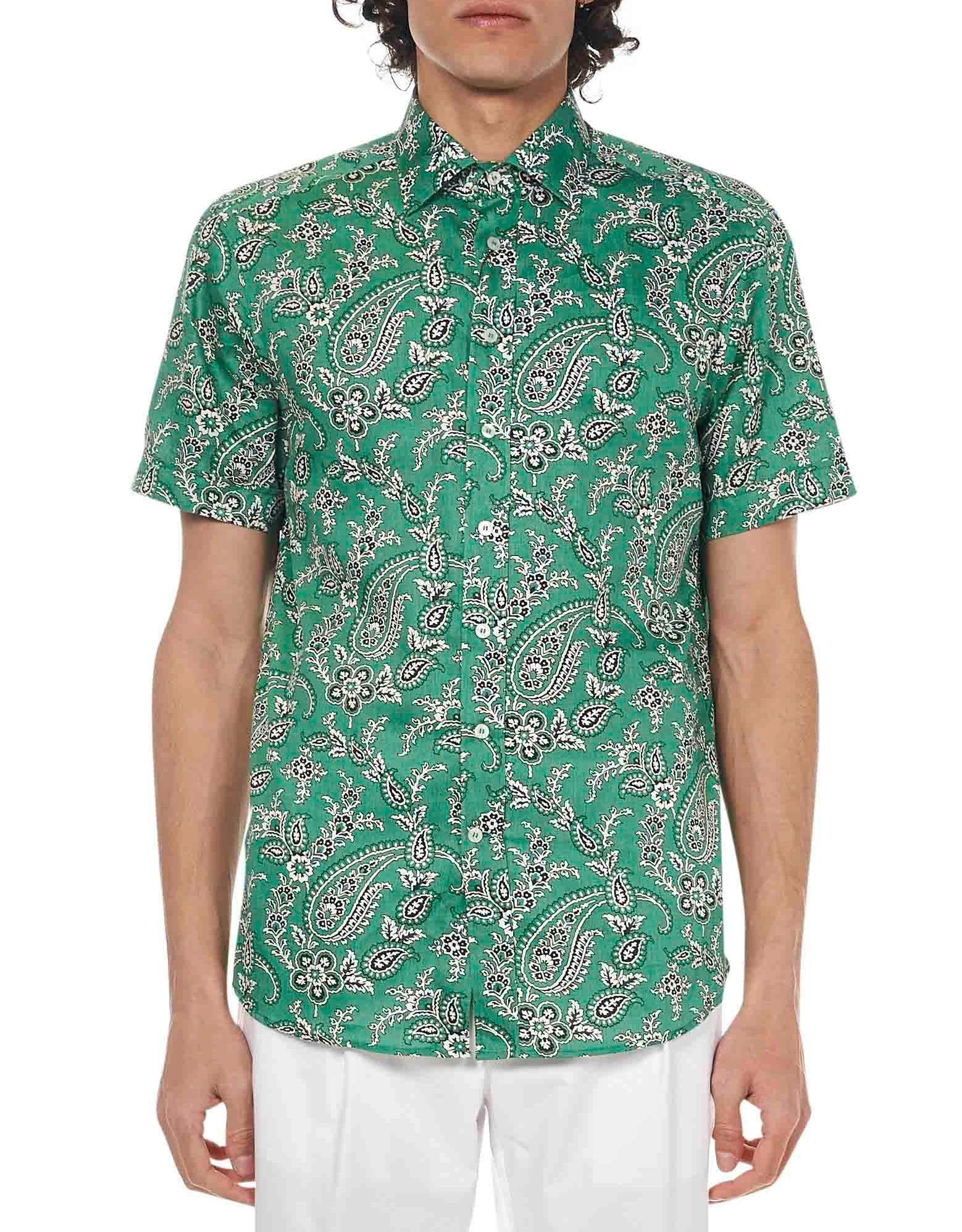 Etro Graphic Printed Short-Sleeved Shirt