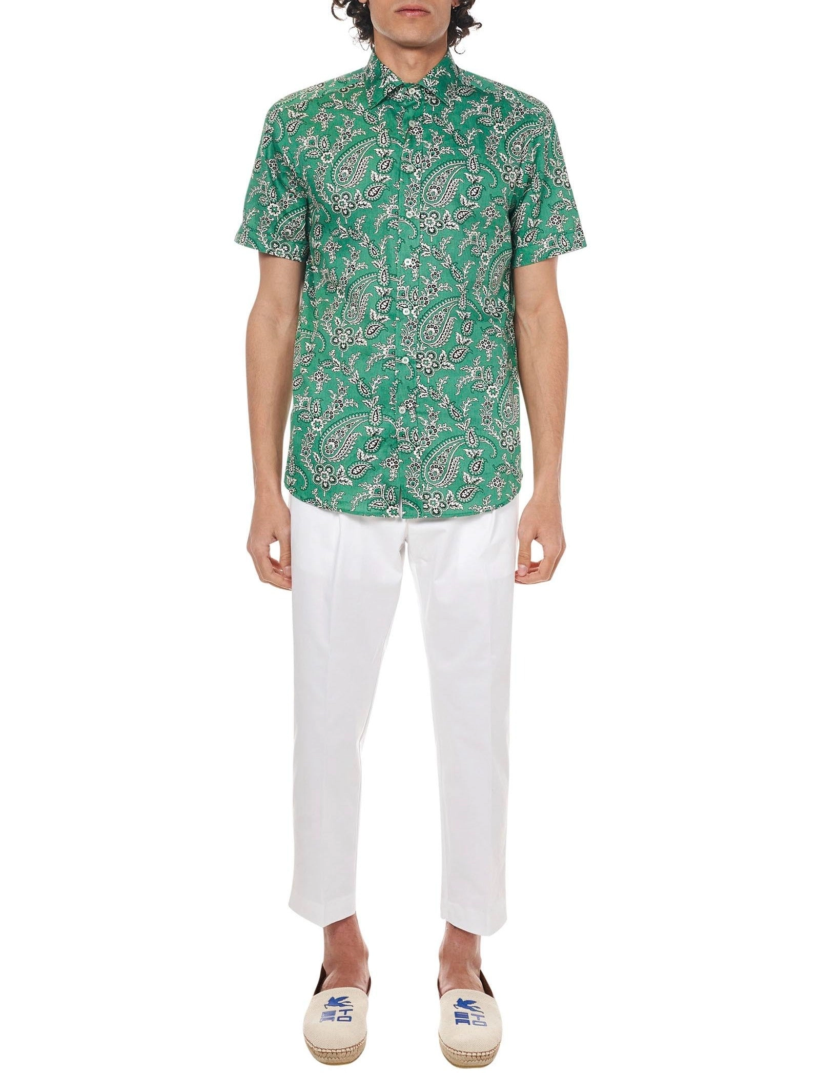 Etro Graphic Printed Short-Sleeved Shirt