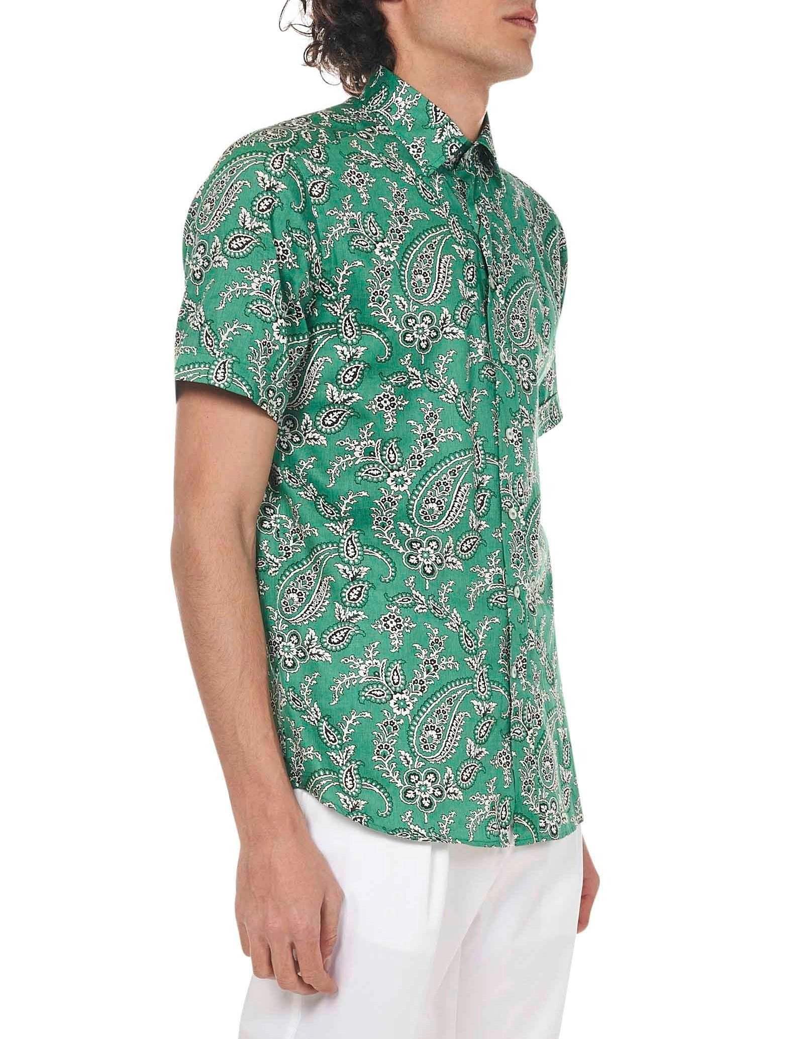 Etro Graphic Printed Short-Sleeved Shirt