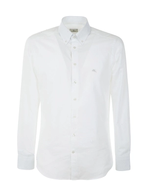 Etro Logo Embroidered Buttoned Shirt