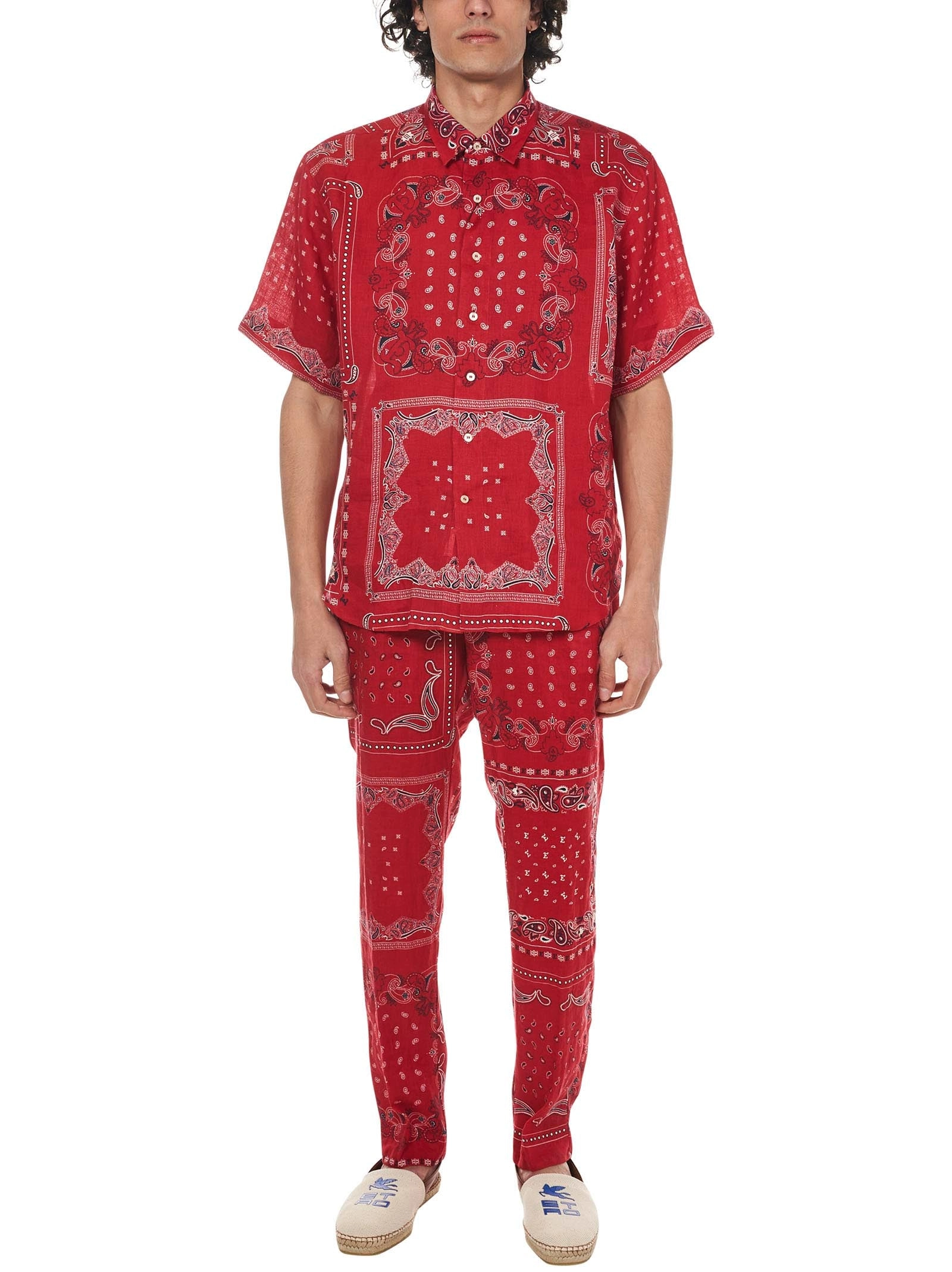 Etro Paisley Bandana Printed Short Sleeved Shirt