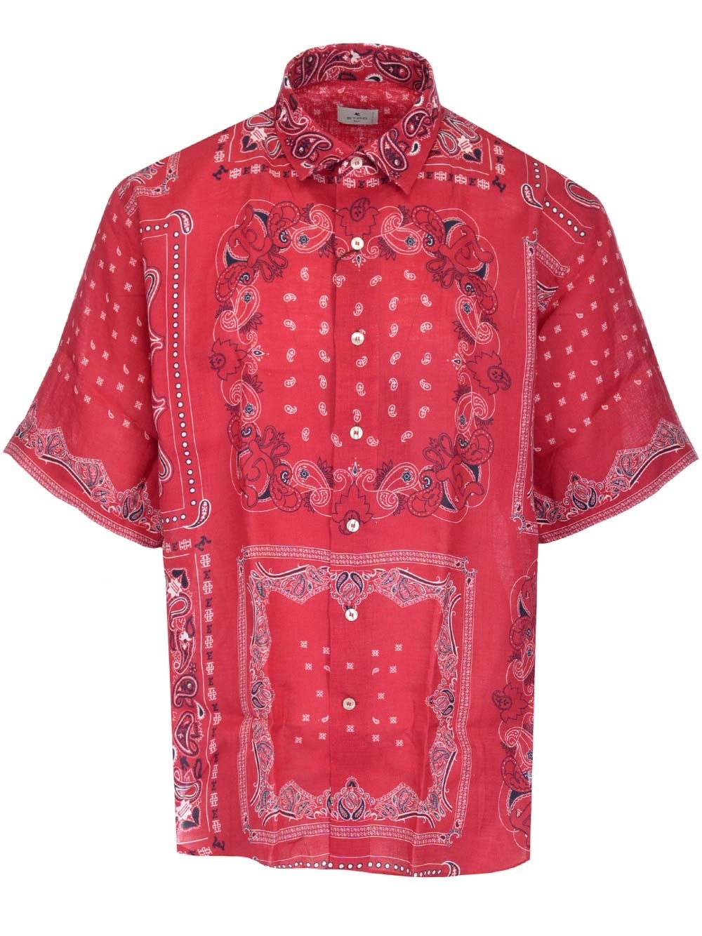 Etro Paisley Bandana Printed Short Sleeved Shirt