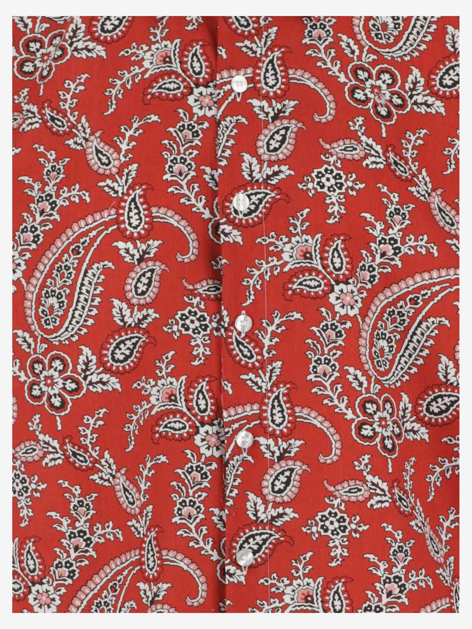 Etro Paisley Print Short-Sleeved Shirt