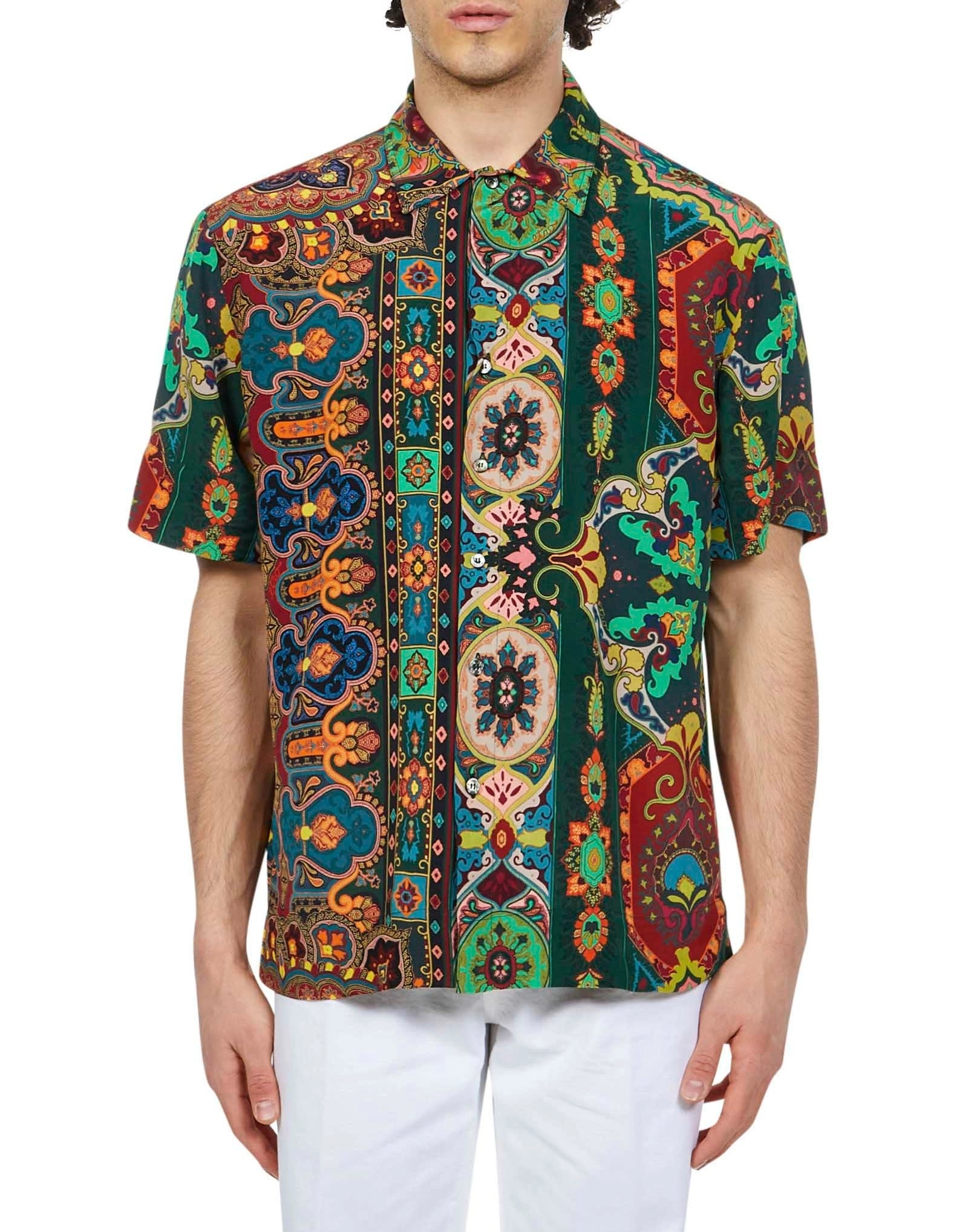 Etro Printed Short-Sleeved Shirt