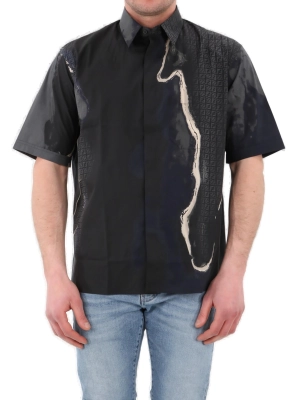 Fendi Earth Pattern Printed Shirt