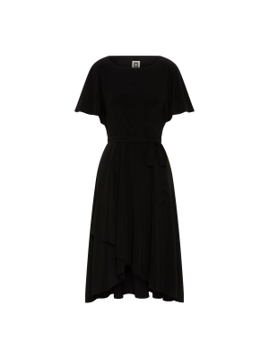Flutter Sleeve Sash Dress- Sale