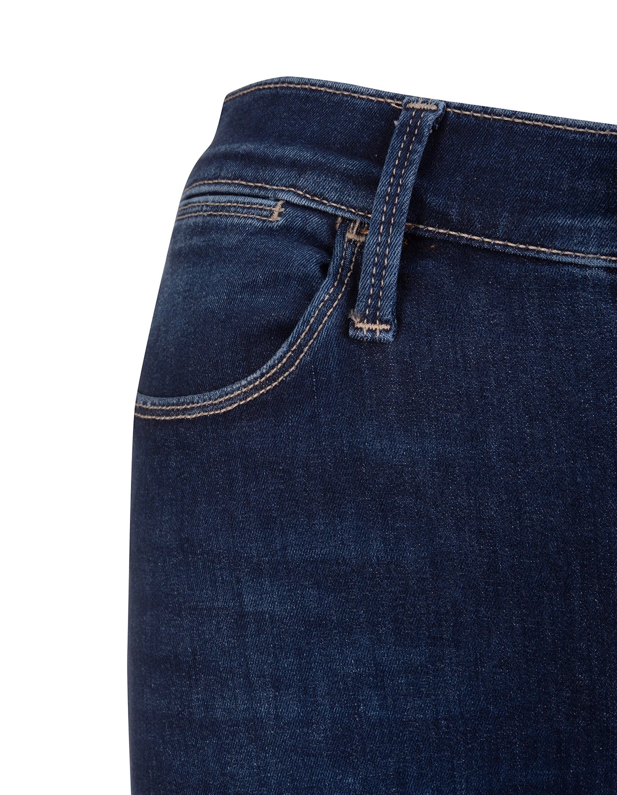 Frame Button Detailed Cropped Skinny Jeans