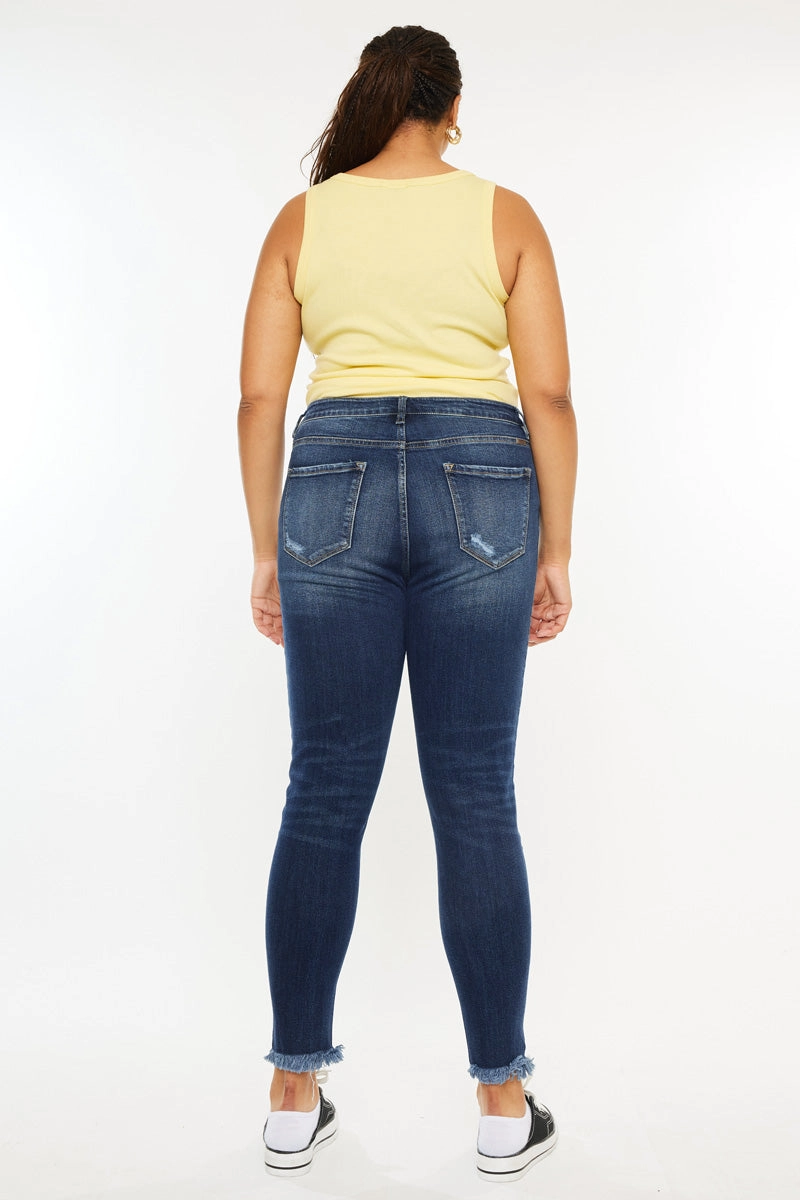 Griffin Ultra High Rise Ankle Skinny Jeans (Plus Size)