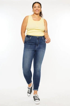 Griffin Ultra High Rise Ankle Skinny Jeans (Plus Size)