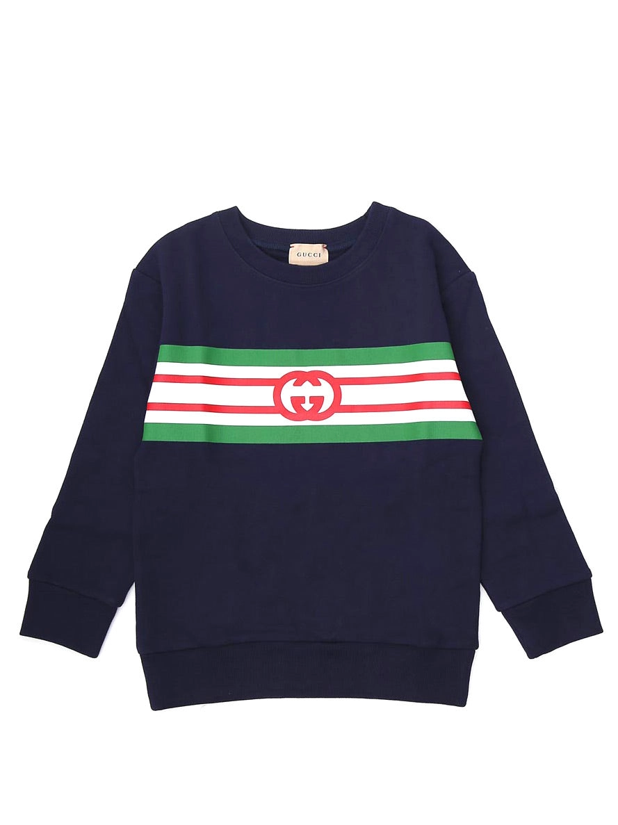 Gucci Kids GG Monogram Crewneck Sweatshirt