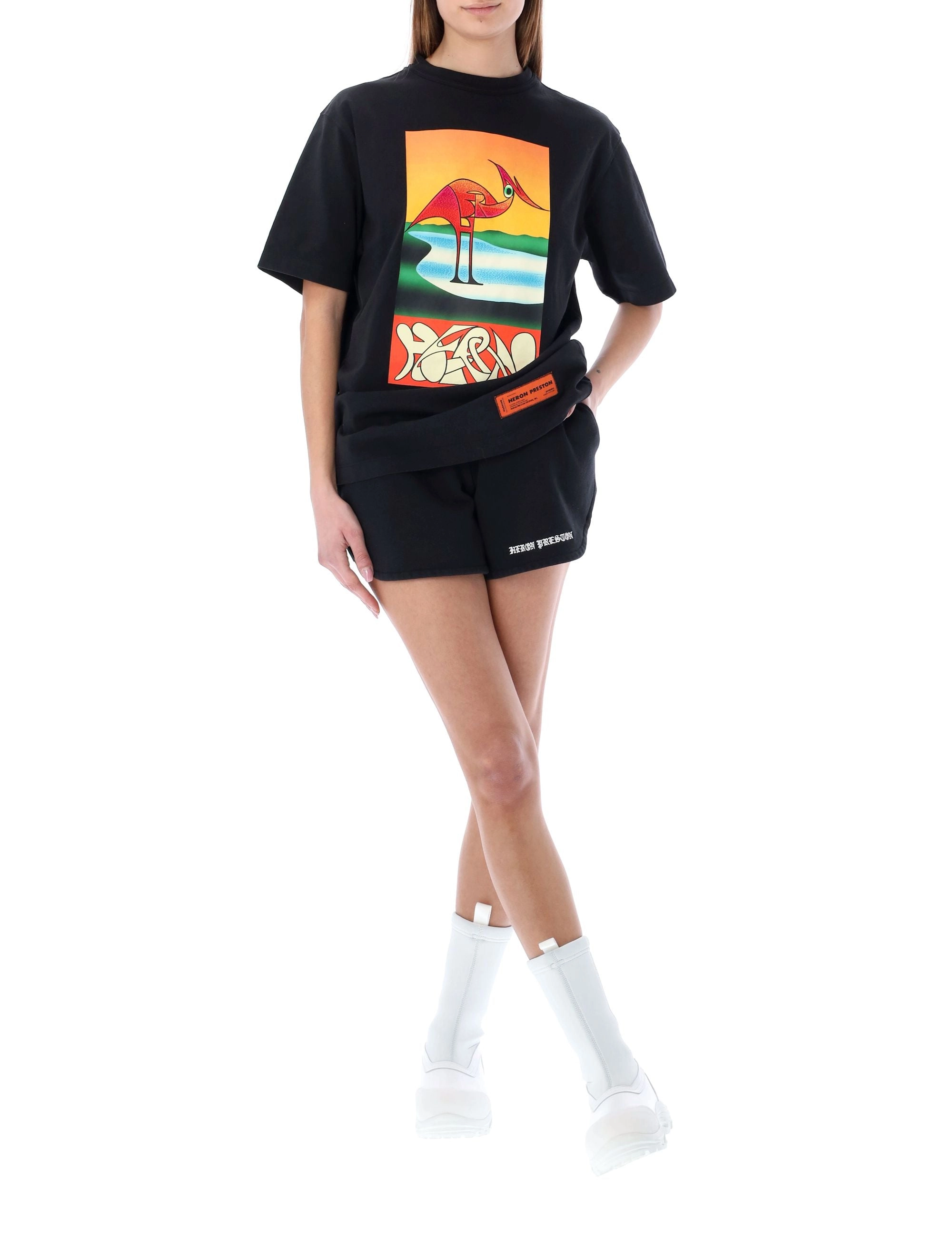 Heron Preston Graphic Printed Crewneck T-Shirt