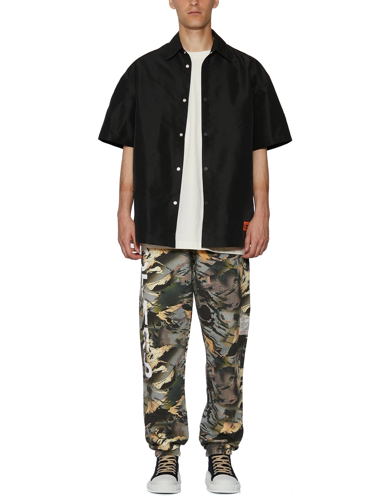 Heron Preston Slogan Printed Short-Sleeved Shirt