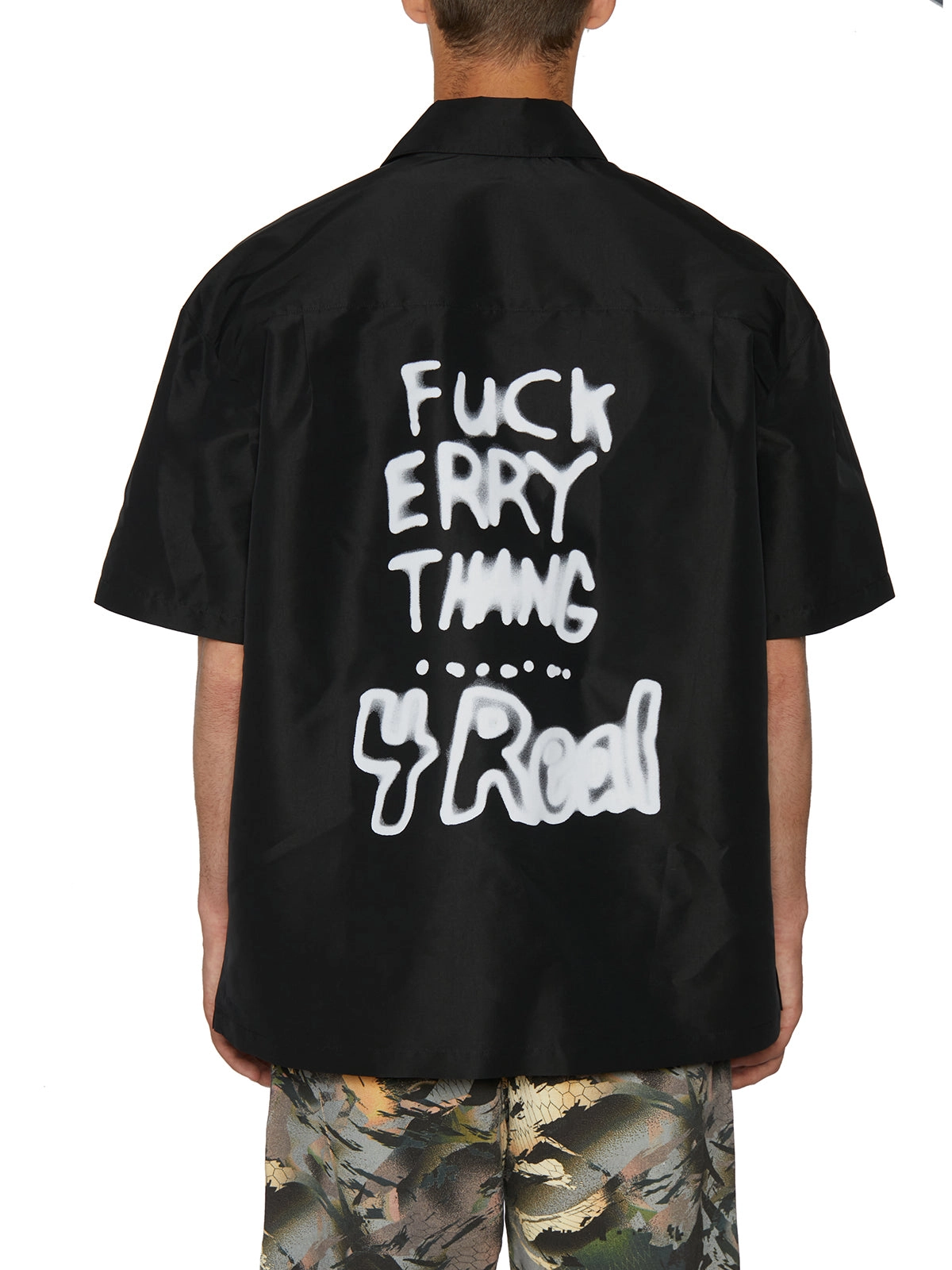 Heron Preston Slogan Printed Short-Sleeved Shirt