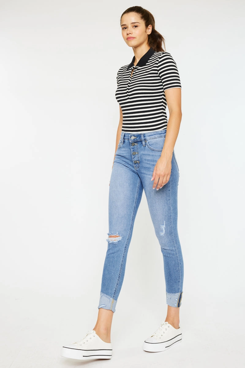 Irina High Rise Ankle Skinny