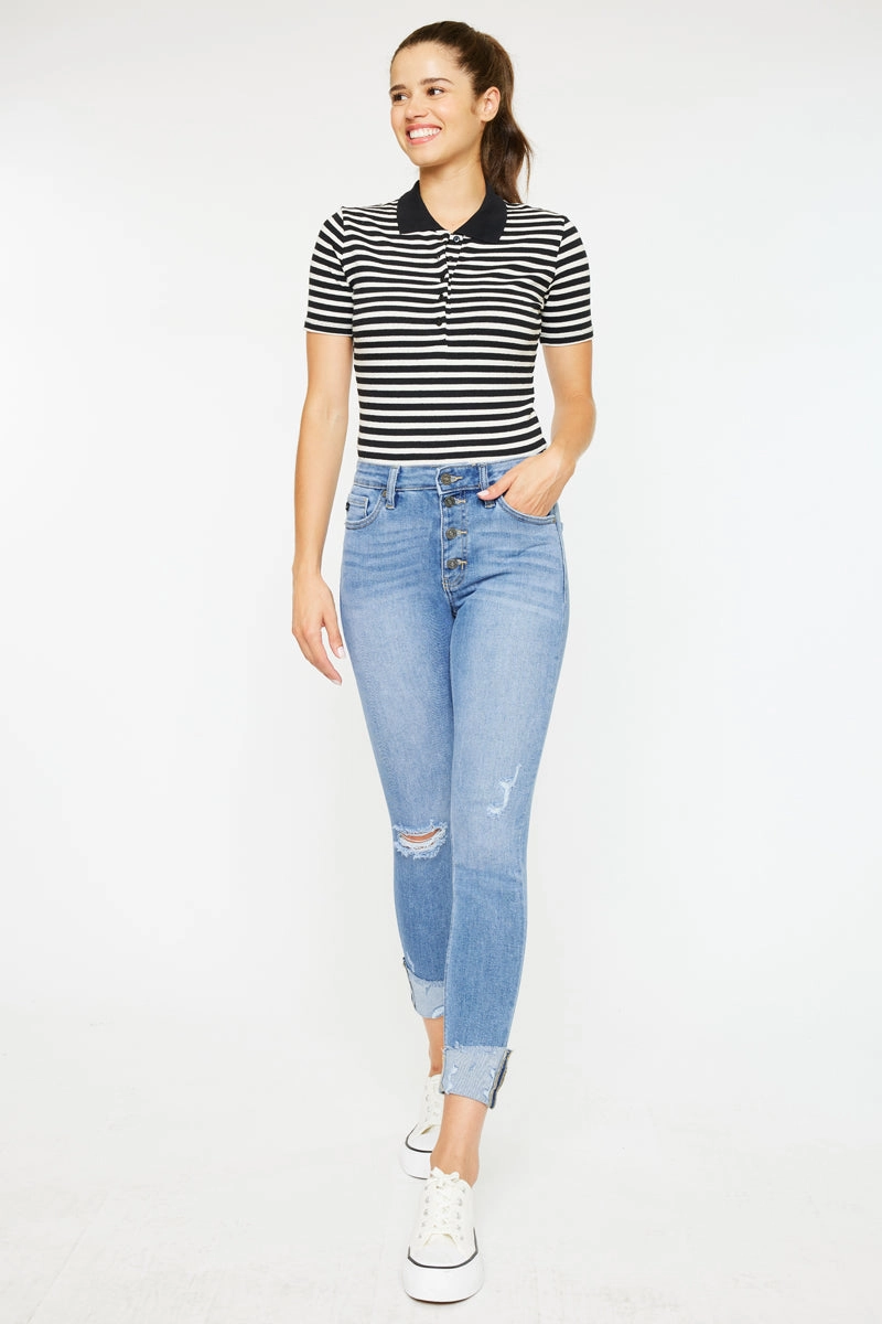 Irina High Rise Ankle Skinny